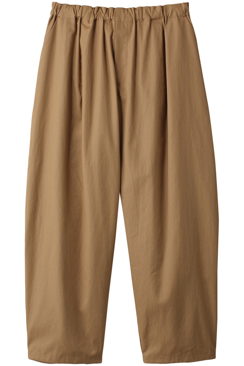 mizuiro ind wide tapered PT パンツ (beige, F) ミズイロインド ELLE SHOP mizuiro ind wide tapered PT パンツ (beige, F) ミズイロインド ELLE SHOP