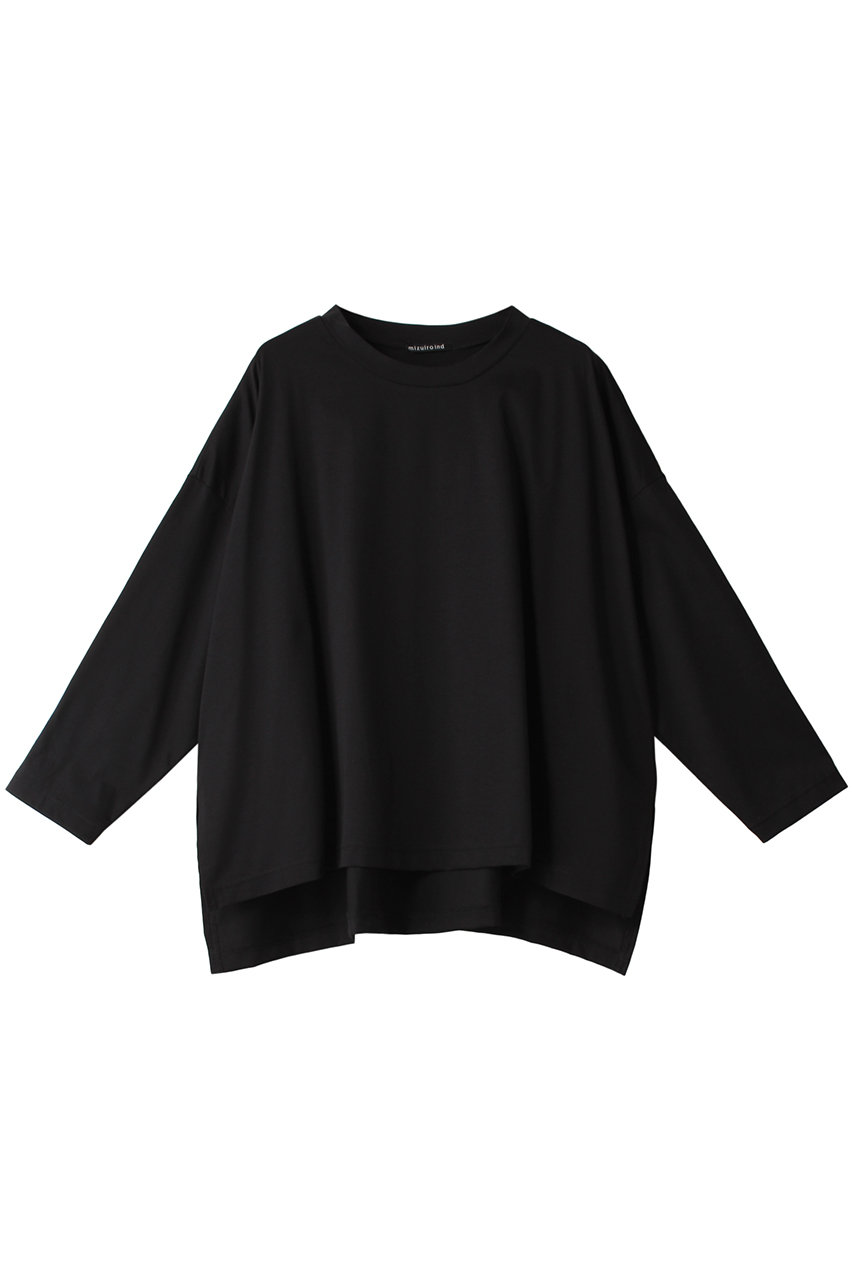 mizuiro ind hi-gauge c/neck wide PO プルオーバー (black, F) ミズイロインド ELLE SHOP mizuiro ind hi-gauge c/neck wide PO プルオーバー (black, F) ミズイロインド ELLE SHOP