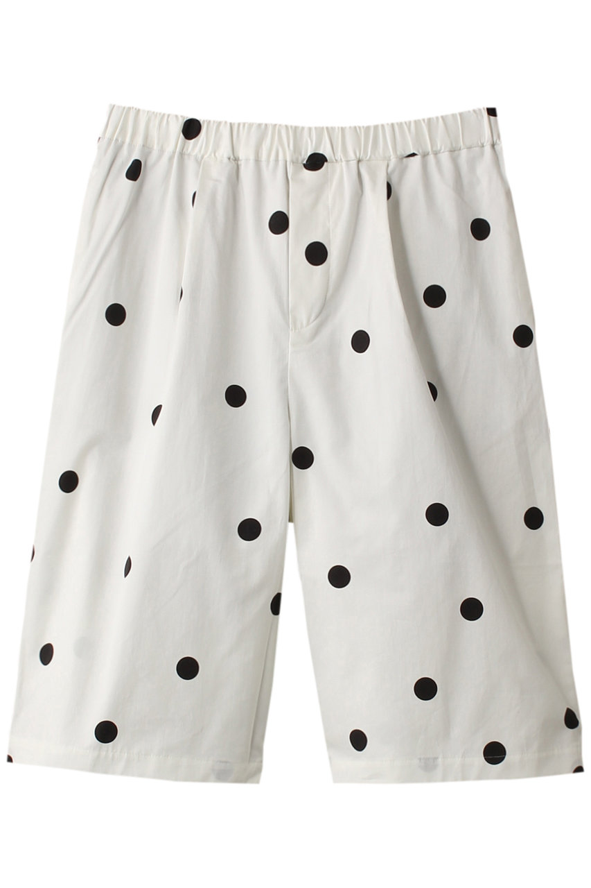 mizuiro ind dots easy short PT パンツ (off white, F) ミズイロインド ELLE SHOP mizuiro ind dots easy short PT パンツ (off white, F) ミズイロインド ELLE SHOP