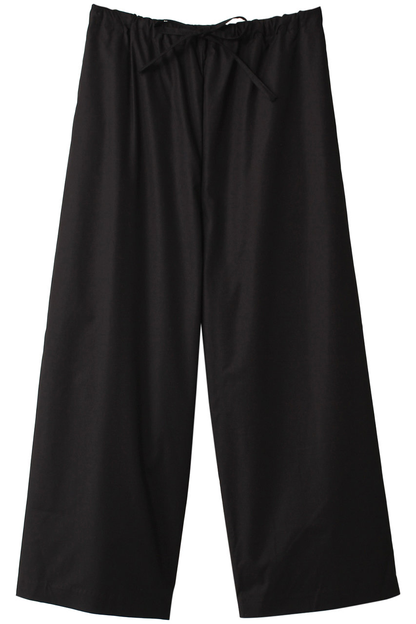 mizuiro ind T/R wide easy PT パンツ (black, 2) ミズイロインド ELLE SHOP mizuiro ind T/R wide easy PT パンツ (black, 2) ミズイロインド ELLE SHOP