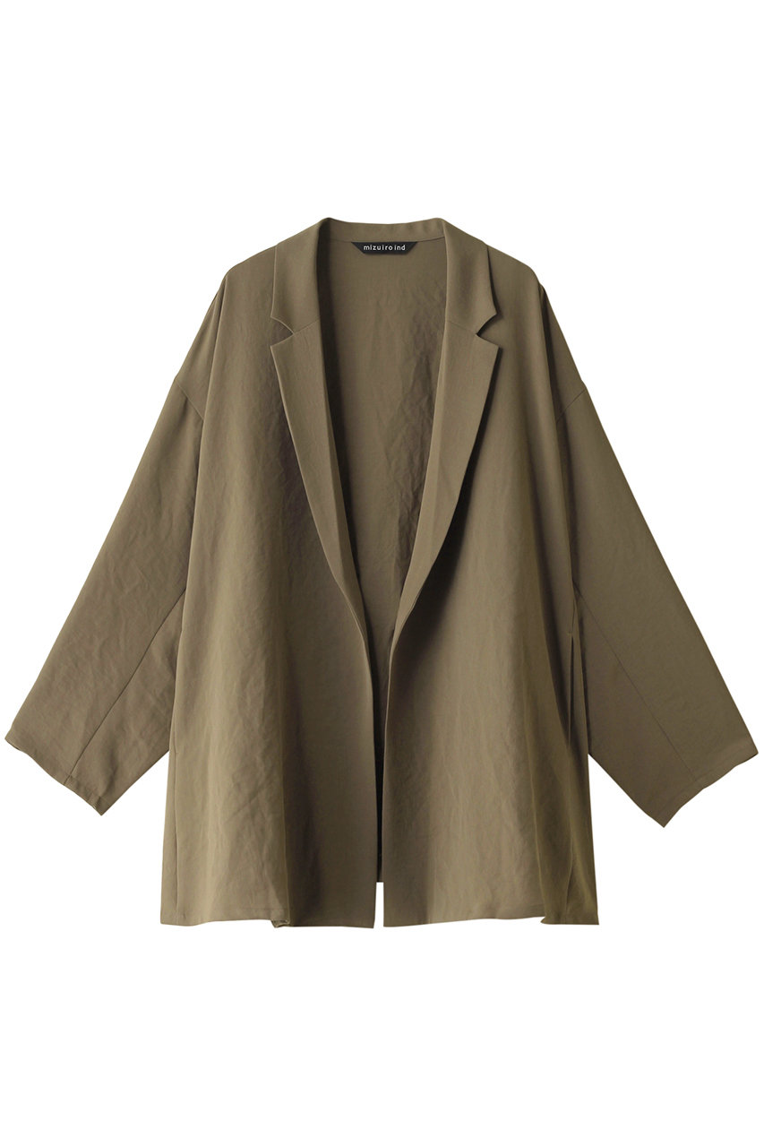 ミズイロインド/mizuiro indのtailored shirt JK ジャケット(khaki/1-230052)