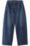 high waist wide damage denim デニム ミズイロインド/mizuiro ind ダメージ