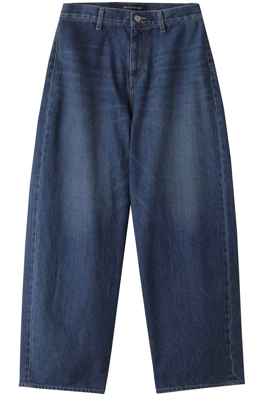 ミズイロインド/mizuiro indのhigh waist wide damage denim デニム(ダメージ/1-260048)