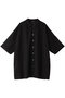 lace wide shirt tunic チュニック ミズイロインド/mizuiro ind black