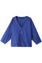 V neck shirt シャツ ミズイロインド/mizuiro ind blue