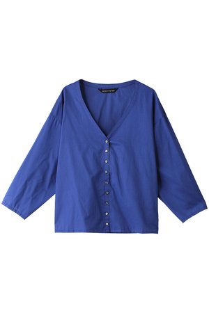 ミズイロインド/mizuiro indのV neck shirt シャツ(110400/110403)
