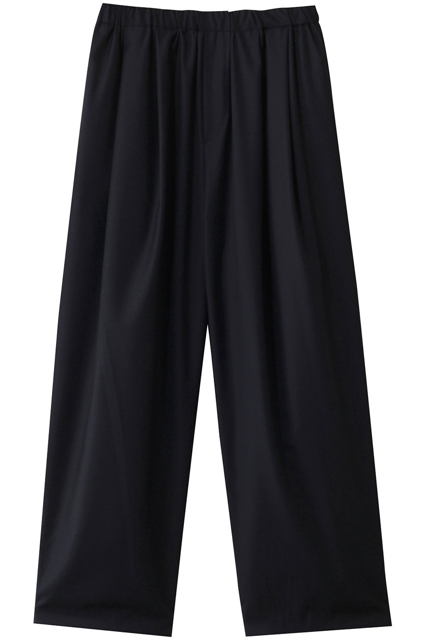 mizuiro ind wide tuck PT パンツ (navy, F) ミズイロインド ELLE SHOP mizuiro ind wide tuck PT パンツ (navy, F) ミズイロインド ELLE SHOP