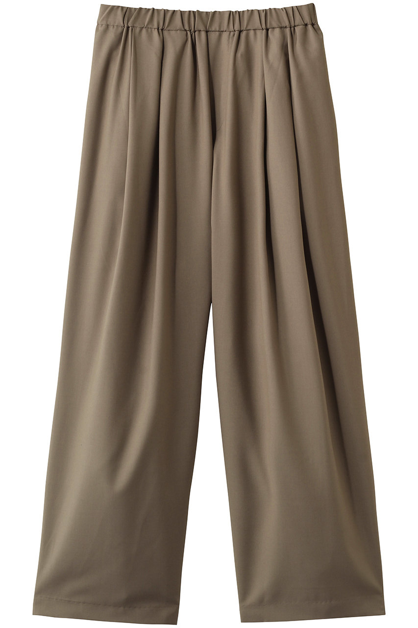 ミズイロインド/mizuiro indのwide tuck PT パンツ(beige/2-260051)