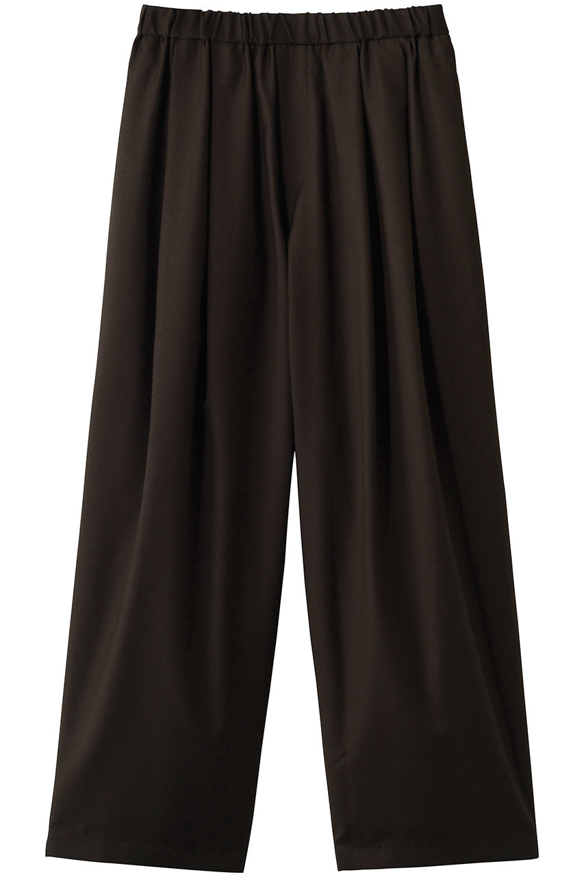 ミズイロインド/mizuiro indのwide tuck PT パンツ(d.brown/2-260051)