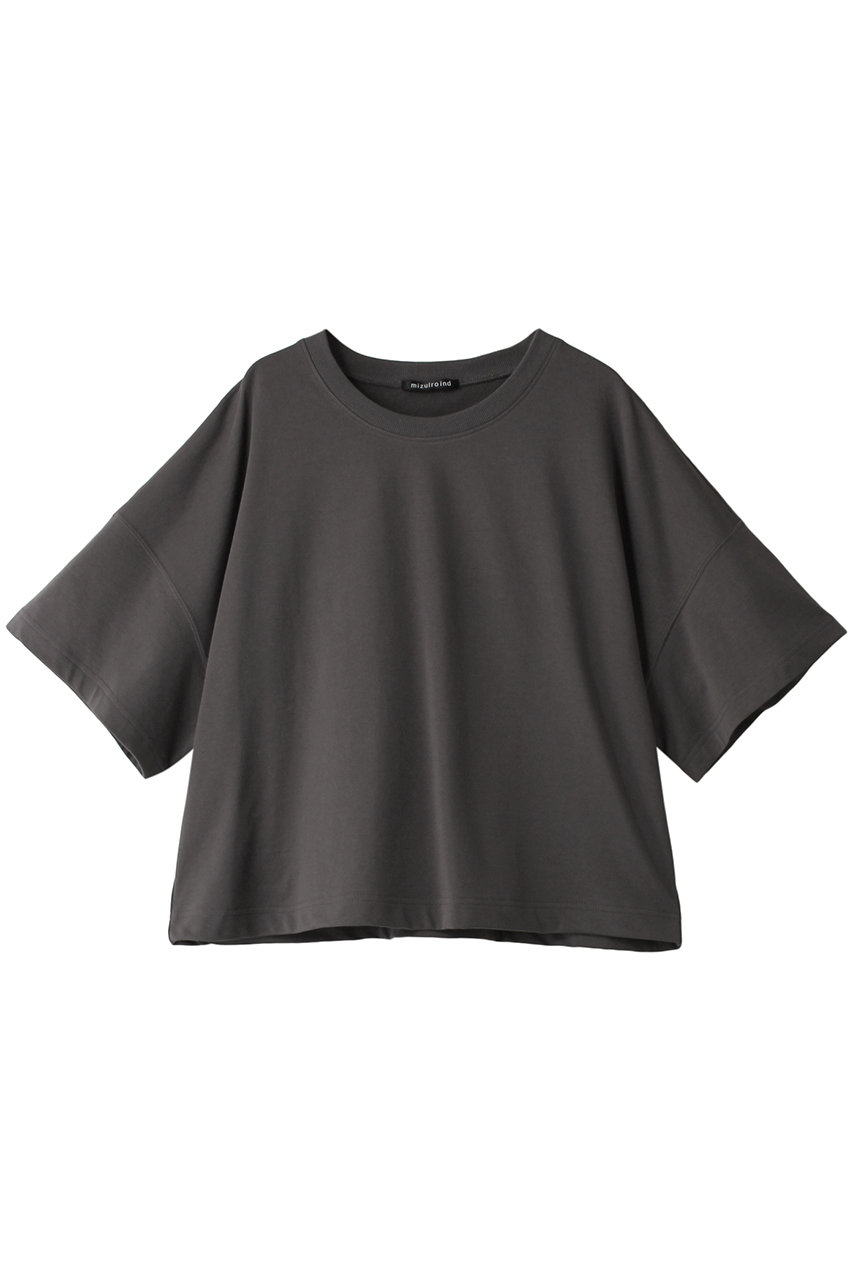 mizuiro ind fleece wide T Tシャツ (gray, F) ミズイロインド ELLE SHOP