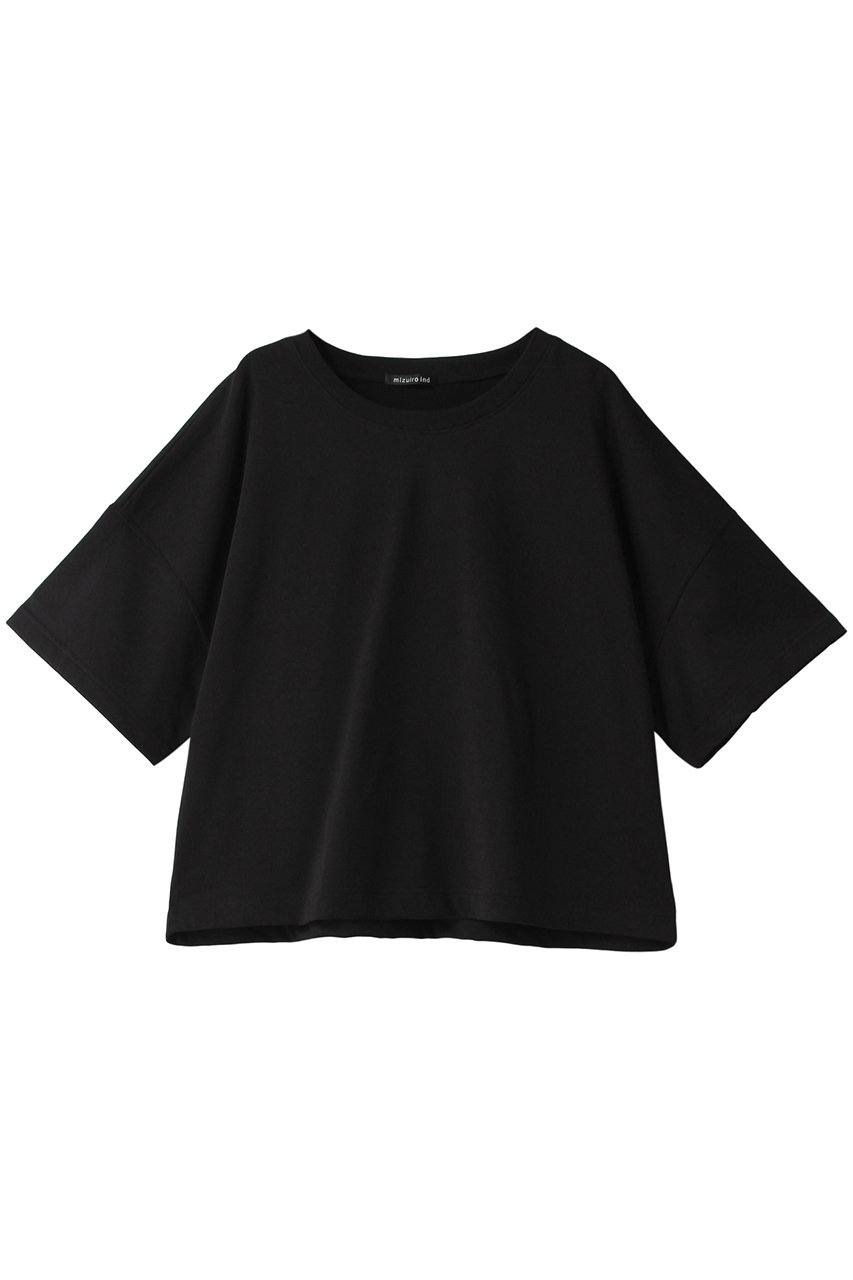 mizuiro ind fleece wide T Tシャツ (black, F) ミズイロインド ELLE SHOP