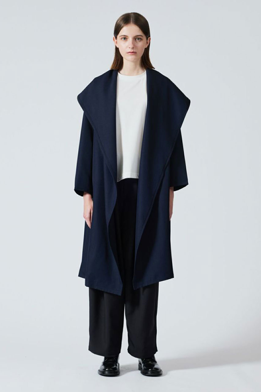 mizuiro ind(ミズイロインド)|drape hooded C/D カーディガン mizuiro ind(ミズイロインド)|drape hooded C/D カーディガン