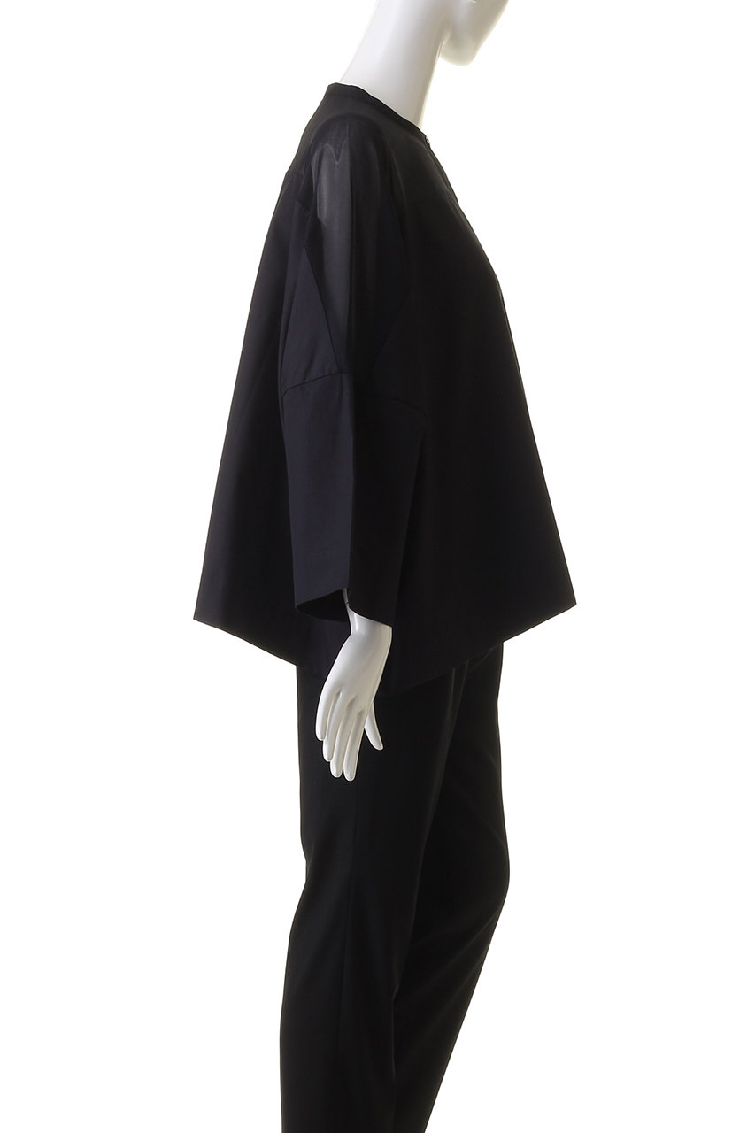 mizuiro ind(ミズイロインド)｜stand collar sheer shirt シャツ