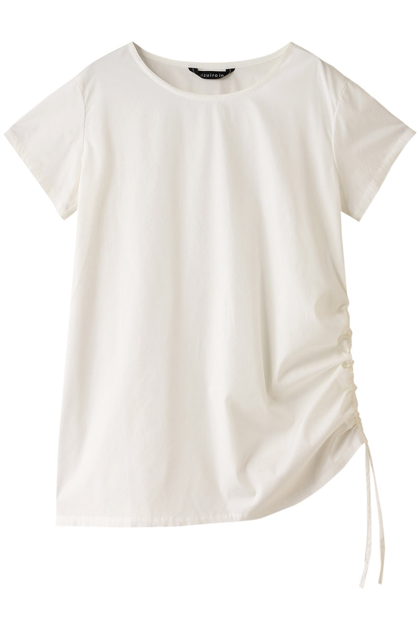 ミズイロインド/mizuiro indのcrew neck drawstring tunic チュニック(off white/2-230060)