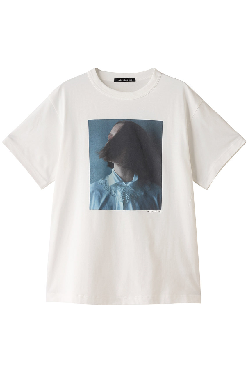 ミズイロインド/mizuiro indのprinted T-shirt Tシャツ(97/2-210055)