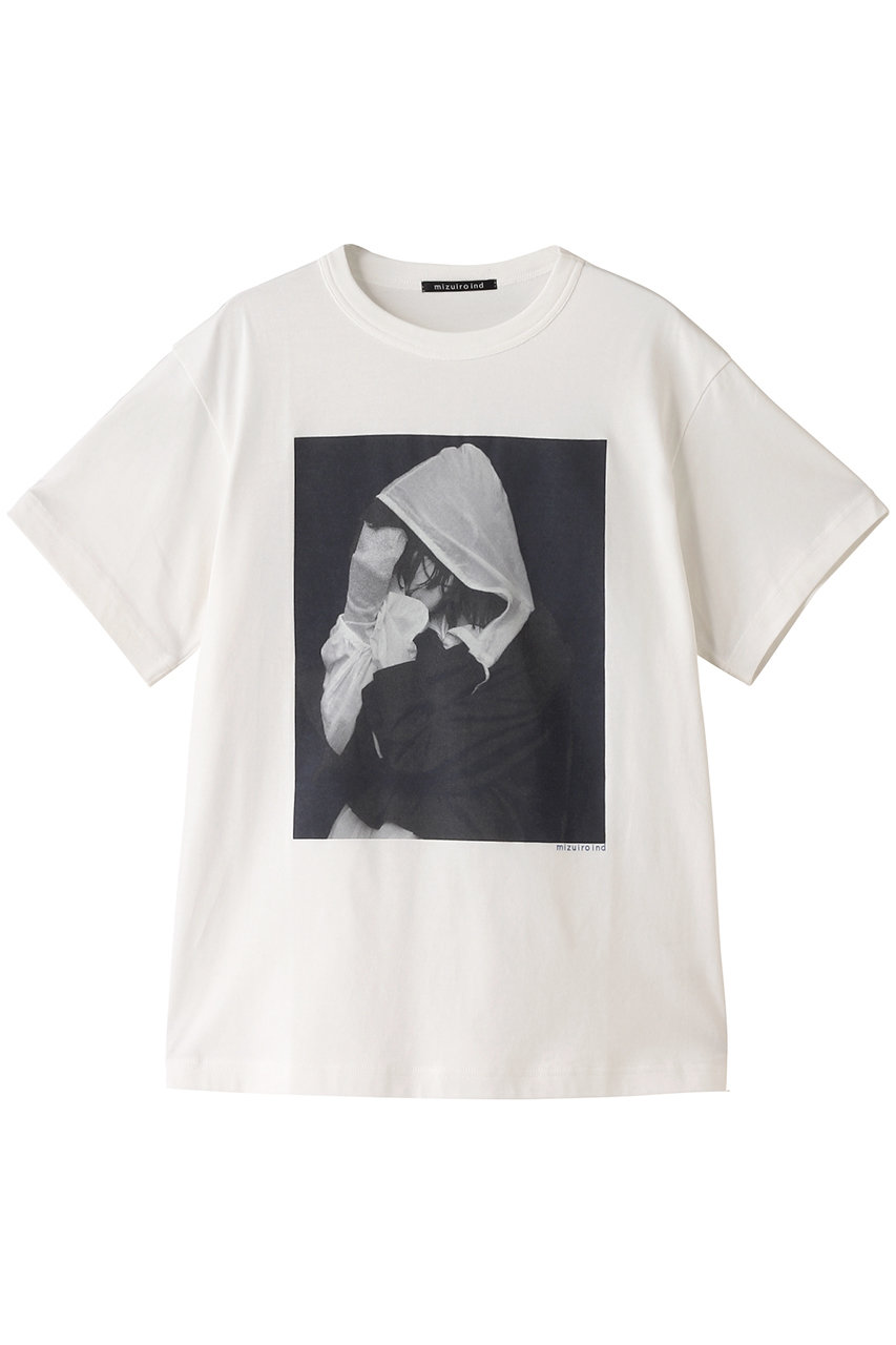 ミズイロインド/mizuiro indのprinted T-shirt Tシャツ(98/2-210055)