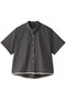 round collar bicolor hem line shirt シャツ ミズイロインド/mizuiro ind c.gray
