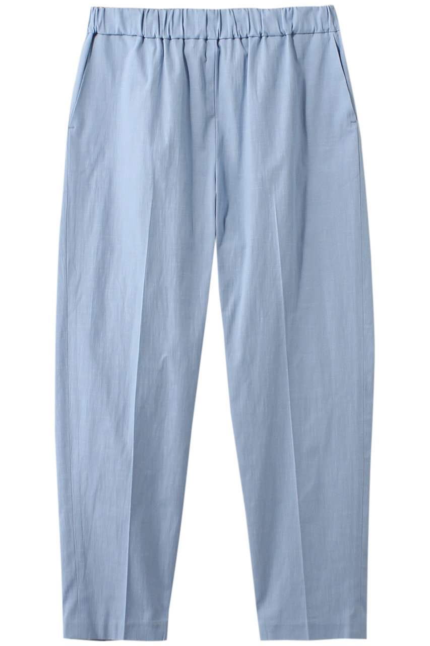 mizuiro ind chambray center press PT パンツ (l.blue, 2) ミズイロインド ELLE SHOP mizuiro ind chambray center press PT パンツ (l.blue, 2) ミズイロインド ELLE SHOP