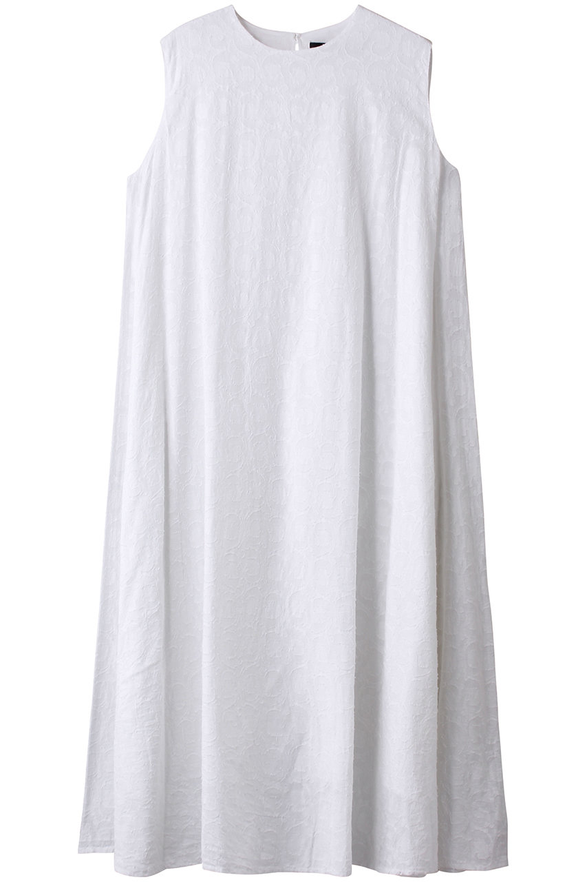 mizuiro ind jacquard N/S flare OP ワンピース (off white, F) ミズイロインド ELLE SHOP mizuiro ind jacquard N/S flare OP ワンピース (off white, F) ミズイロインド ELLE SHOP