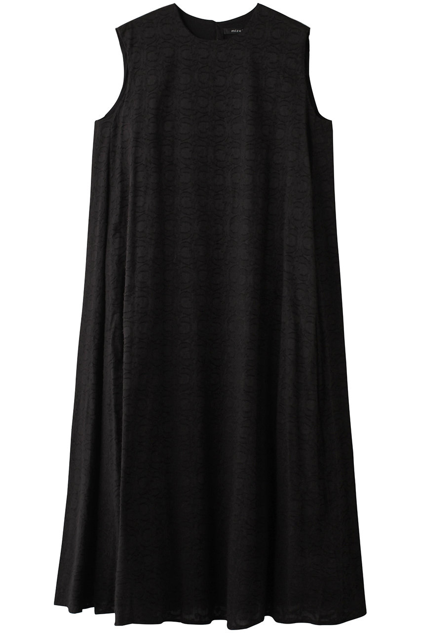 mizuiro ind jacquard N/S flare OP ワンピース (black, F) ミズイロインド ELLE SHOP mizuiro ind jacquard N/S flare OP ワンピース (black, F) ミズイロインド ELLE SHOP