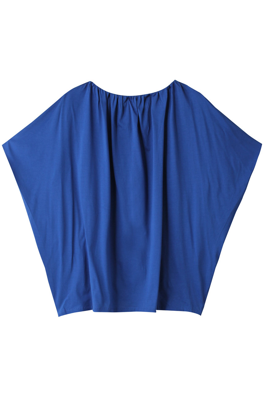 ミズイロインド/mizuiro indのneck gathered P/O プルオーバー(blue/2-210060)