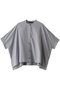 stand collar wide shirt シャツ ミズイロインド/mizuiro ind gray
