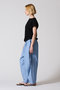 frill slv crew neck P/O プルオーバー ミズイロインド/mizuiro ind