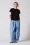 frill slv crew neck P/O プルオーバー ミズイロインド/mizuiro ind