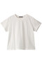basic crew neck T Tシャツ ミズイロインド/mizuiro ind off white