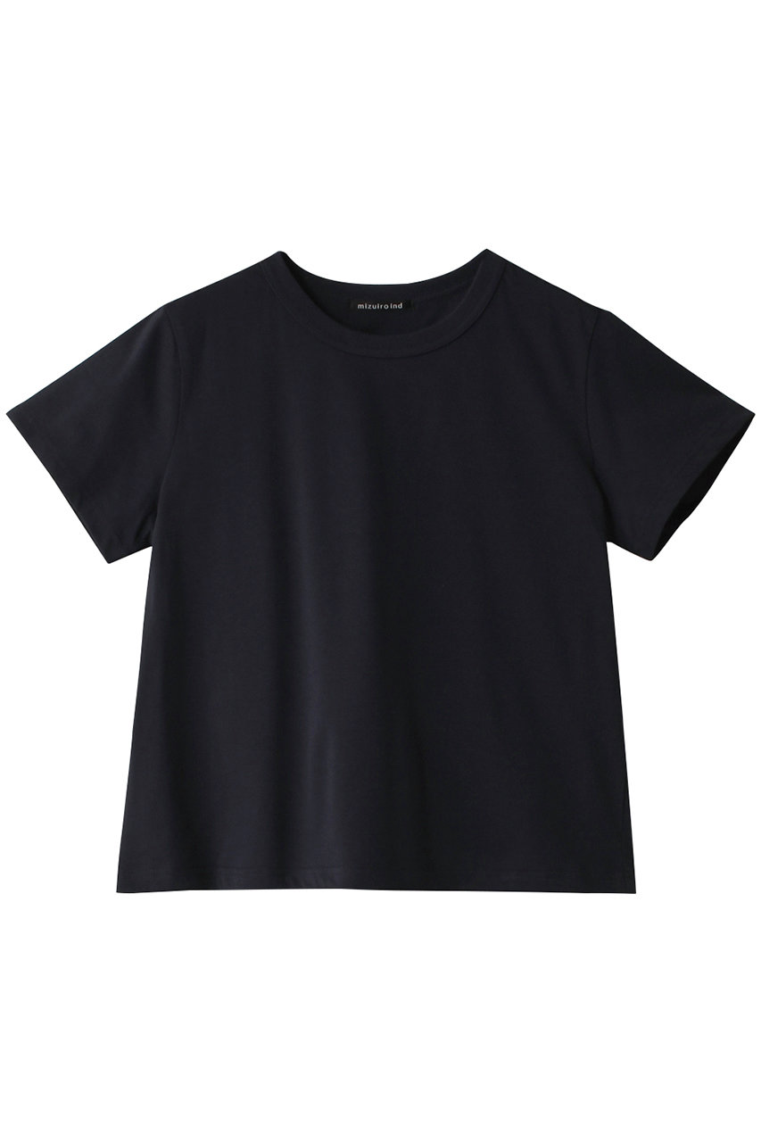 mizuiro ind basic crew neck T Tシャツ (navy, F) ミズイロインド ELLE SHOP mizuiro ind basic crew neck T Tシャツ (navy, F) ミズイロインド ELLE SHOP