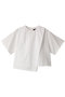 asymmetry layered shirt シャツ ミズイロインド/mizuiro ind off white
