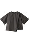 asymmetry layered shirt シャツ ミズイロインド/mizuiro ind c.gray