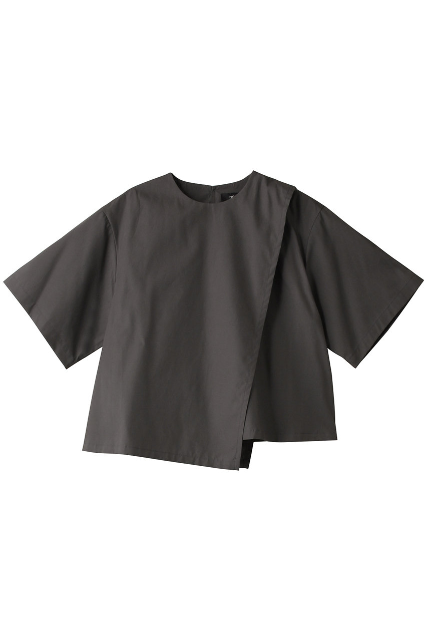 mizuiro ind asymmetry layered shirt シャツ (c.gray, F) ミズイロインド ELLE SHOP