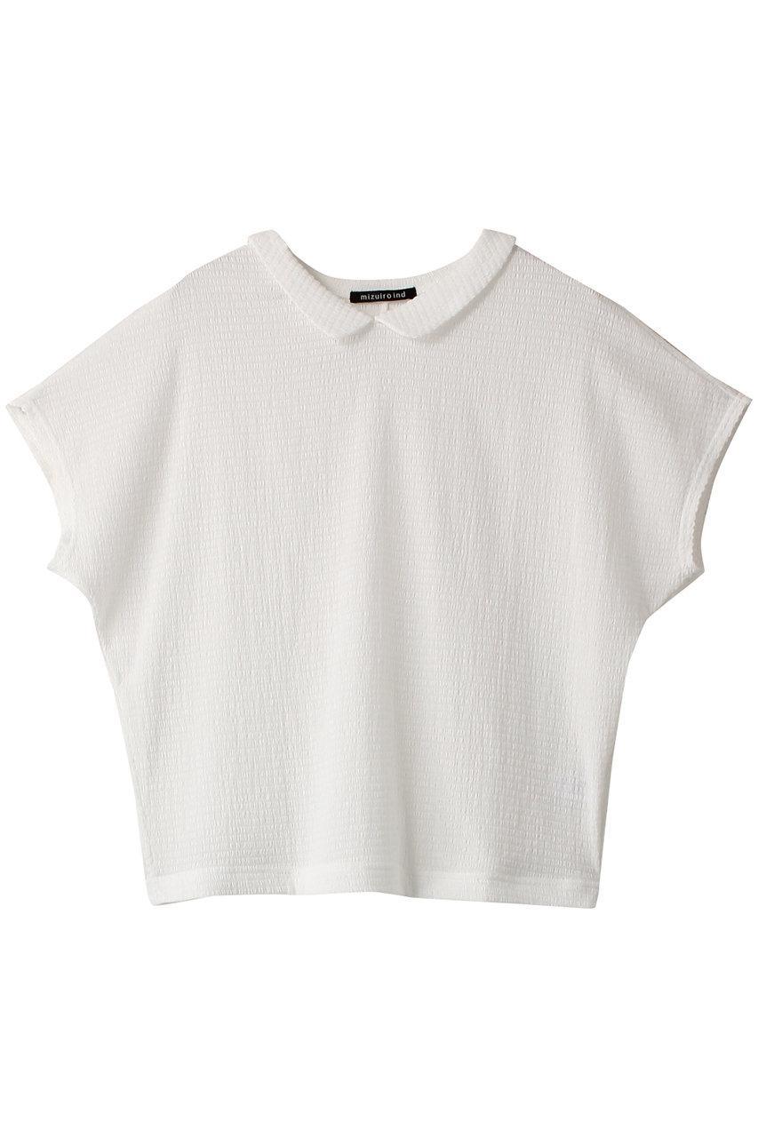 mizuiro ind shirt collar dolman P/O プルオーバー (off white, F) ミズイロインド ELLE SHOP