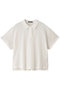 mesh polo  shirt シャツ ミズイロインド/mizuiro ind off white