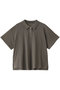 mesh polo  shirt シャツ ミズイロインド/mizuiro ind gray