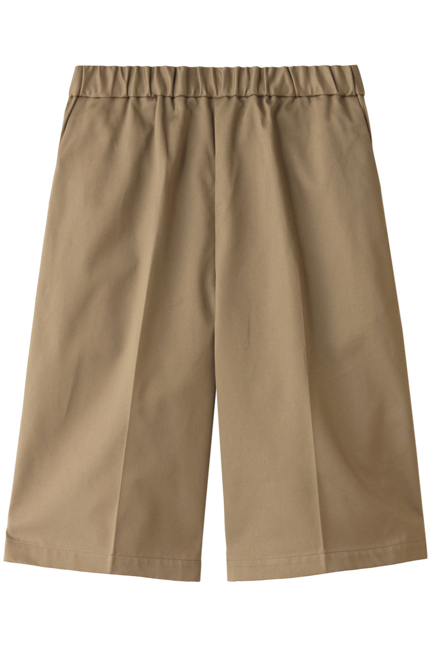mizuiro ind center press short PT パンツ (beige, F) ミズイロインド ELLE SHOP mizuiro ind center press short PT パンツ (beige, F) ミズイロインド ELLE SHOP