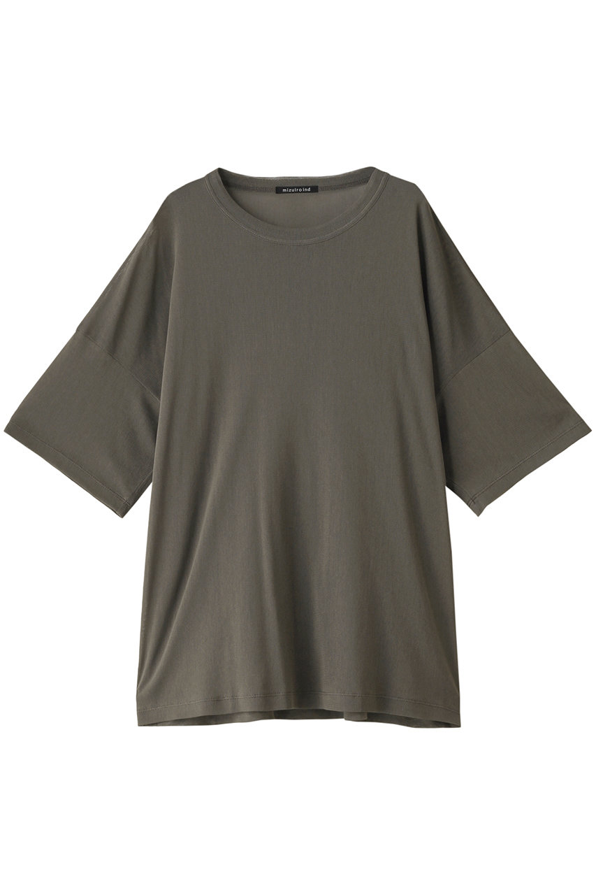 mizuiro ind mesh wide T Tシャツ (gray, F) ミズイロインド ELLE SHOP