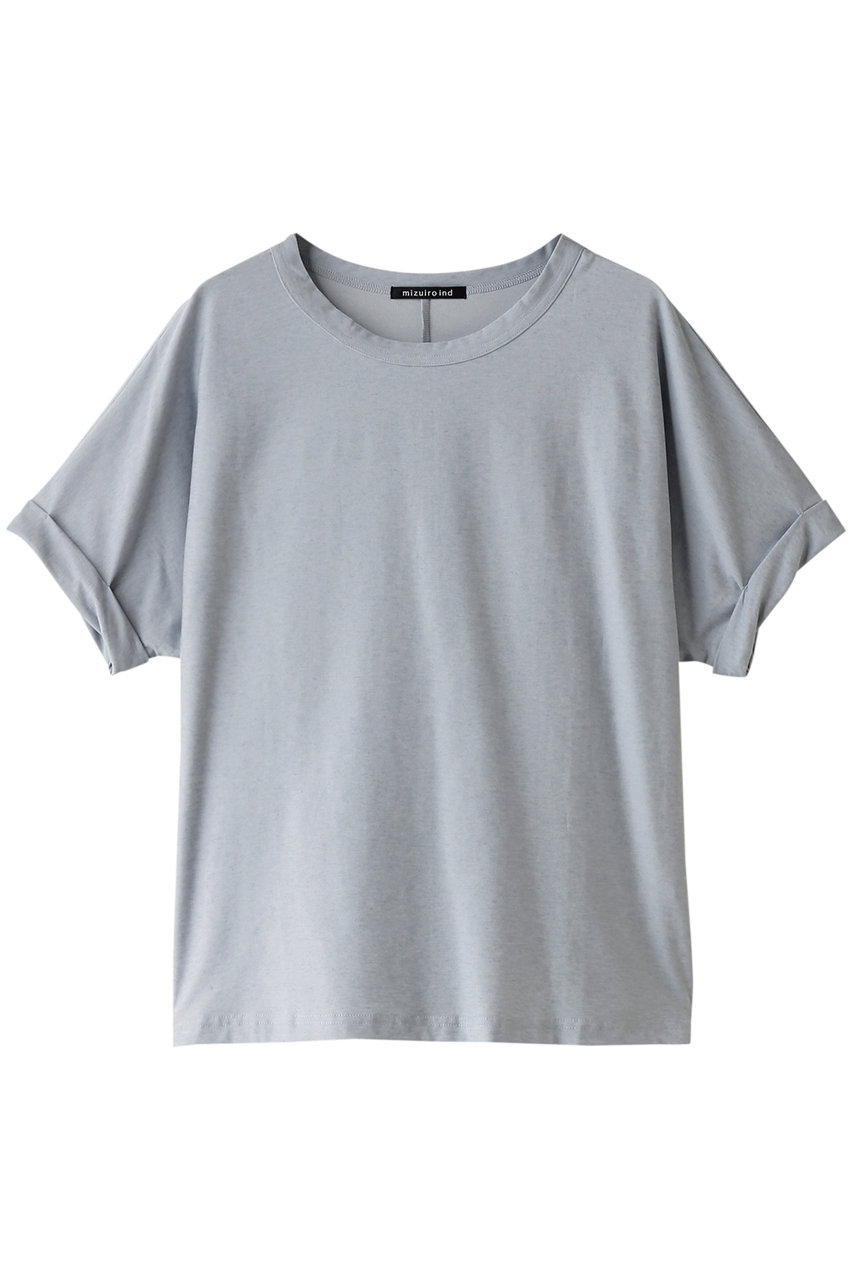 mizuiro ind dolman roll up slv P/O プルオーバー (l.blue, F) ミズイロインド ELLE SHOP mizuiro ind dolman roll up slv P/O プルオーバー (l.blue, F) ミズイロインド ELLE SHOP