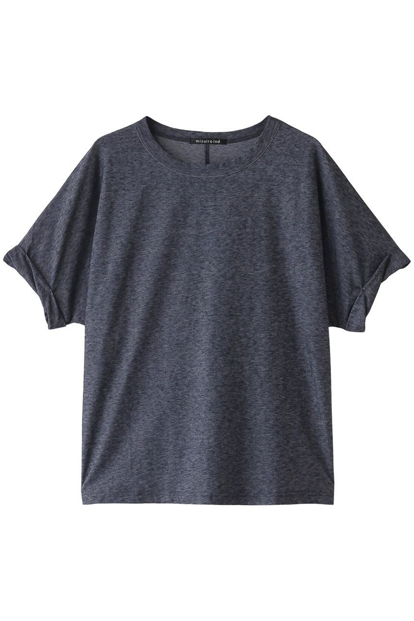 mizuiro ind dolman roll up slv P/O プルオーバー (navy, F) ミズイロインド ELLE SHOP mizuiro ind dolman roll up slv P/O プルオーバー (navy, F) ミズイロインド ELLE SHOP