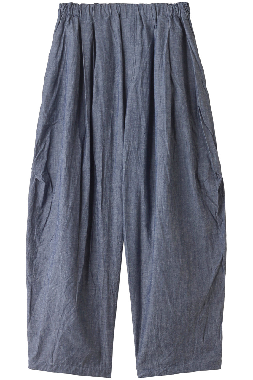 mizuiro ind chambray wide cargo PT パンツ (インディゴ, F) ミズイロインド ELLE SHOP mizuiro ind chambray wide cargo PT パンツ (インディゴ, F) ミズイロインド ELLE SHOP
