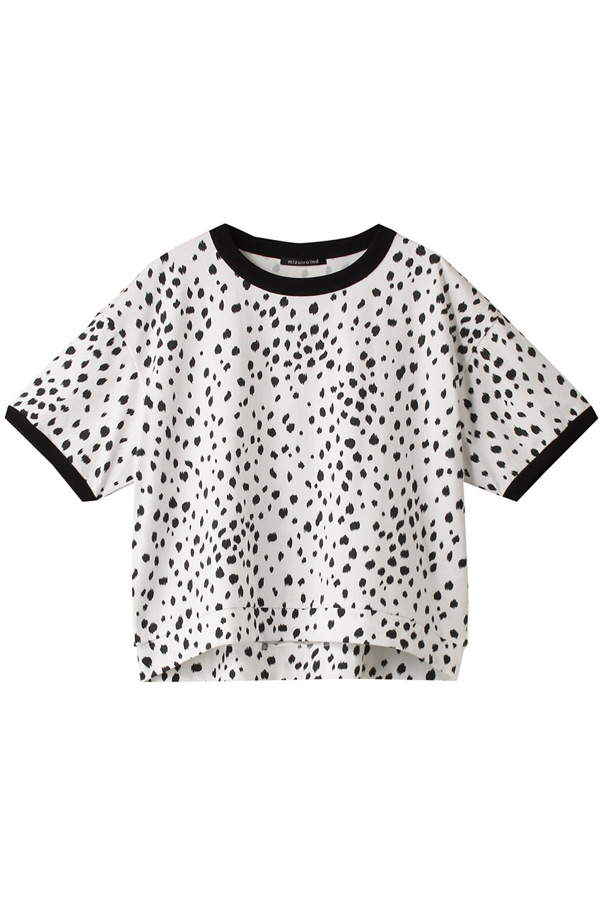 mizuiro ind animal print Tシャツ (off white, F) ミズイロインド ELLE SHOP