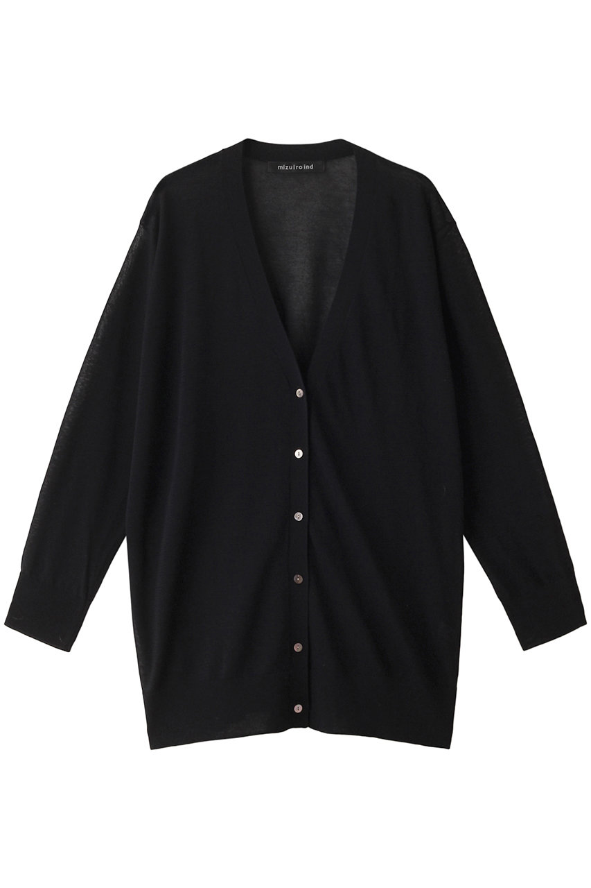 mizuiro ind hi-guage tunic CD カーディガン (black, F) ミズイロインド ELLE SHOP mizuiro ind hi-guage tunic CD カーディガン (black, F) ミズイロインド ELLE SHOP