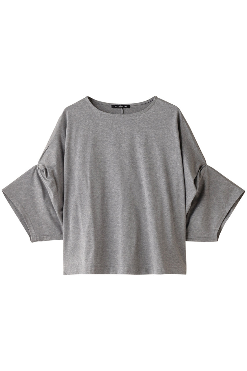 ミズイロインド/mizuiro indのdolman tuck slv T Tシャツ(gray/2-210087)