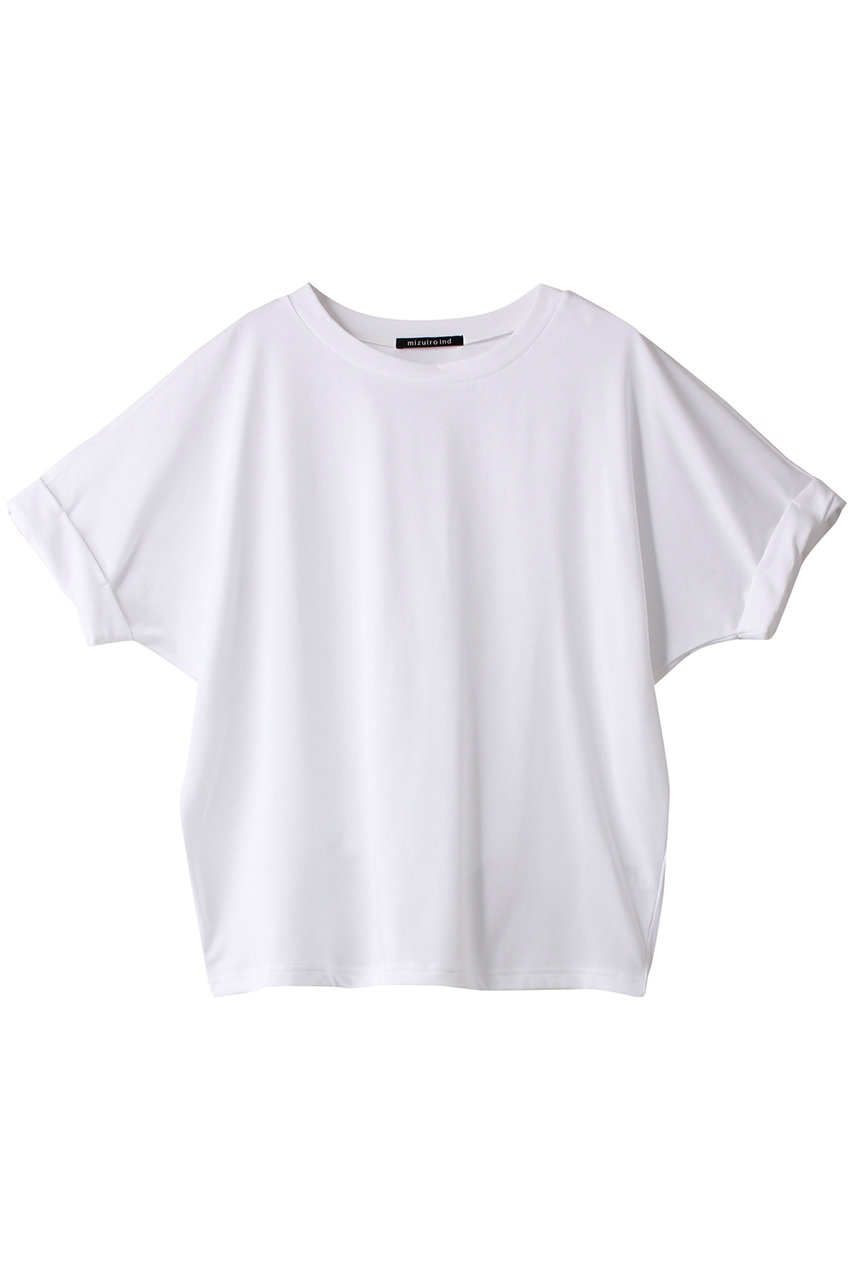 mizuiro ind dolman roll up T Tシャツ (off white, F) ミズイロインド ELLE SHOP mizuiro ind dolman roll up T Tシャツ (off white, F) ミズイロインド ELLE SHOP