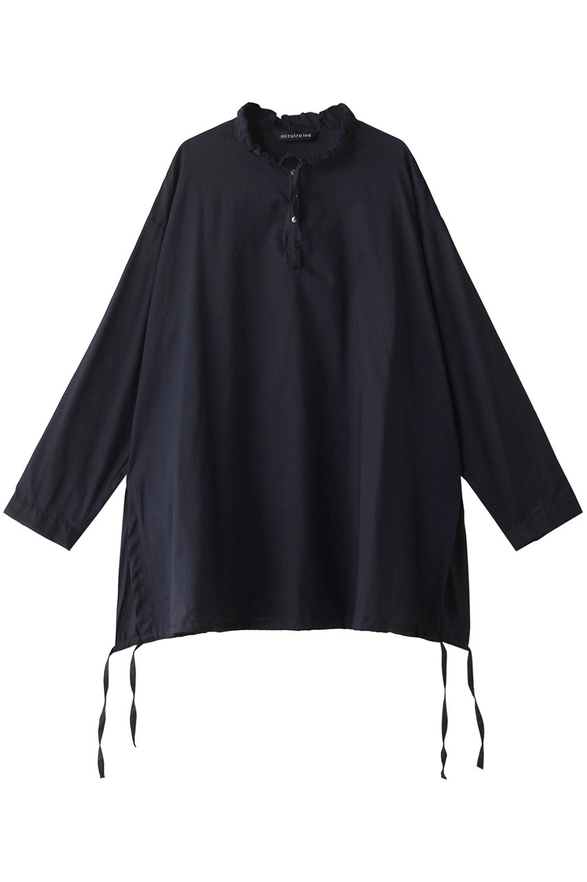 gather neck shirt シャツ