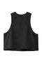 crew neck short vest ベスト ミズイロインド/mizuiro ind black