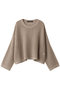 mesh crew neck P/O プルオーバー ミズイロインド/mizuiro ind beige