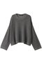 mesh crew neck P/O プルオーバー ミズイロインド/mizuiro ind gray