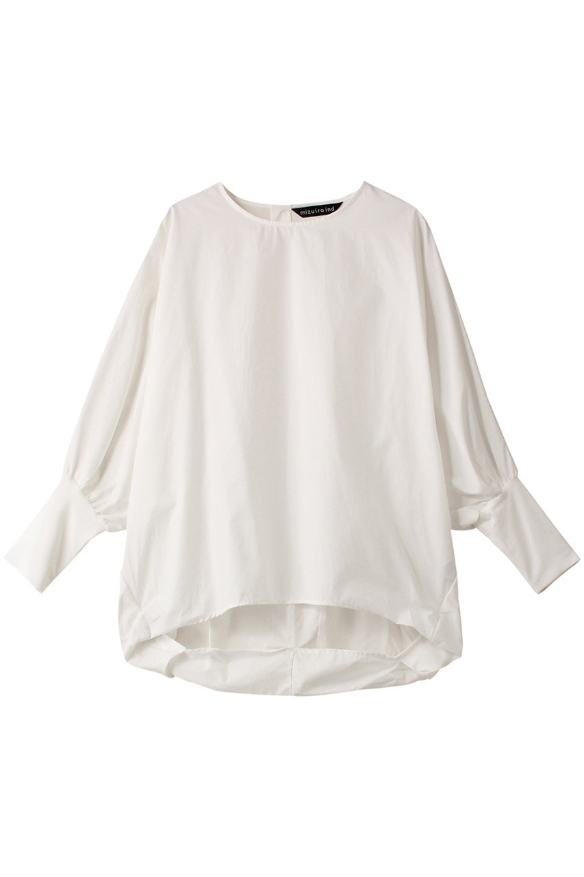 ミズイロインド/mizuiro indのcrew neck cocoon P/O プルオーバー(off white/3-230076)